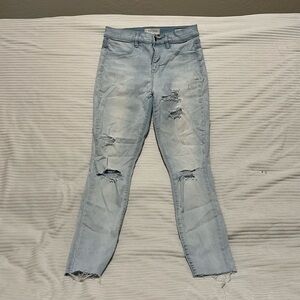 PacSun Women’s Size 27 Ankle Jeggings Distressed Light Wash